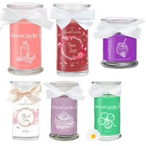 Jewel Candle Scented Candle Big Glass Jar with 925 Sterling Silver Jewellery - Picture 1 of 29