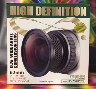 Raynox HD-7062 PRO 0.7x Wide Angle Lens 62mm SONY HDR-FX7 18-200 135,DMC-FZ1000 - Image 1 of 4