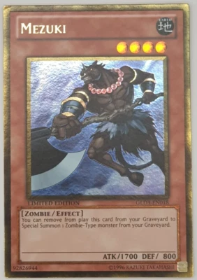 Mezuki - GLD3-EN018 - Limited Edition Gold Rare Yugioh x 2 - Image 1 of 4
