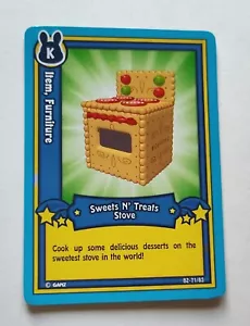 Webkinz Trading Card Series 2 Item, Furniture Sweets N' Treats Stove B2-71/85 - Picture 1 of 2