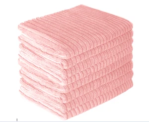 Paquete de 12 paños de microfibra rosa limpieza de automóviles detalle toalla secado pulido - Imagen 1 de 1