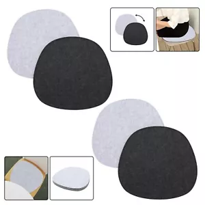 8x Filz Sitzauflage Oval 40x37cm Stuhlkissen Filzkissen Stuhlpolster Dicke Grau. - Bild 1 von 9
