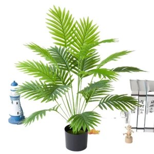 18 Cabezas Tropical Artificial Palmera Grandes Plantas Hojas Falsa Palma - Imagen 1 de 9