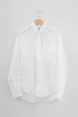Gitman Bros Vintage White Linen Button Down Shirt Size XXL - Image 1 of 4