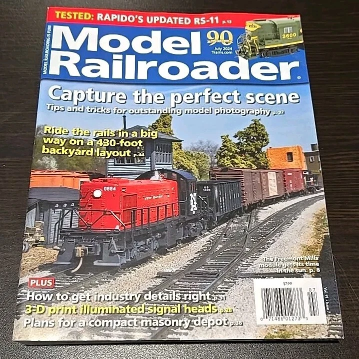 Model Railroader Magazine July 2024 The Perfect Scene - Image 1 of 1