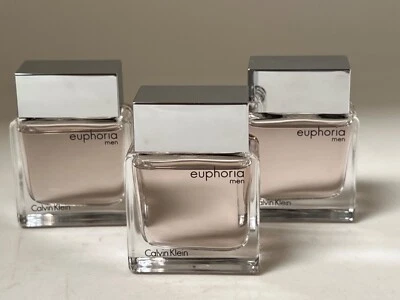 3 x Calvin Klein Euphoria Men EDT 0,5 oz / 15 ml NUEVO EN CAJA (PAQUETE DE 3) Foto 1 de 3
