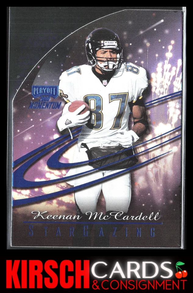 Keenan McCardell 2000 Playoff Momentum #SG69 Star Gazing Blue Die Cut #/50 - Image 1 of 2