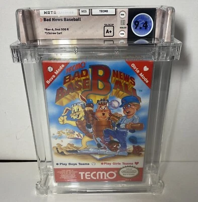 Bad News Baseball (Nintendo, NES 1990) WATA 9.4A+ SEALED - Image 1 of 2