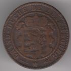 Luxembourg 10 Centimes 1870 Bronze Coin - Willem III - Forked Tail Lion