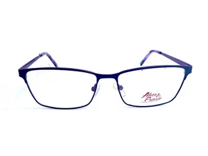 New Alice & Frank Black Red Metal Rectangle Eyeglasses AF309 BLK 55 15 140 - Picture 1 of 8