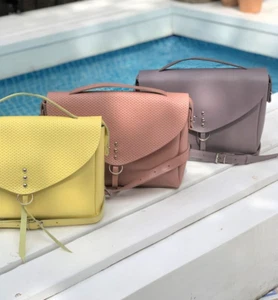 Bandolera de cuero para mujer Bolso de hombro para dama Bolso de mano Rosa Mensajero Cartera - Imagen 1 de 18
