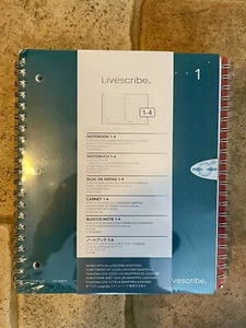 New, Sealed Livescribe 8.5 x 11 Single Subject Notebook (4-pack) Pulse Smartpen - Picture 1 of 2