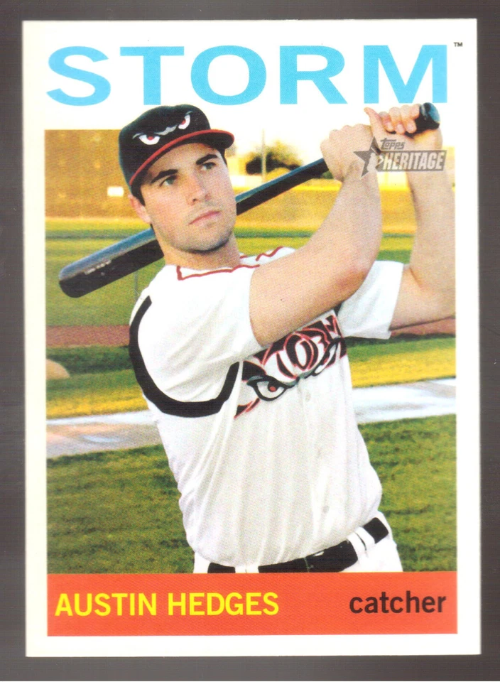 2013 TOPPS HERITAGE MINORS #220 AUSTIN HEDGES SP - Image 1 of 1