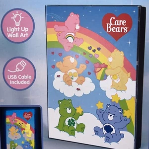 Póster Care Bears iluminado arte de pared exhibición creaciones efervescentes nuevo en caja USB - Imagen 1 de 6