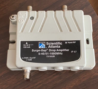 Scientific Atlanta Surge Gap Drop Amplifier 5-40/51 731552B 1000MHz  1-Port - Image 1 of 4