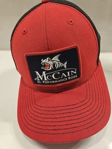 Richardson 112 McCain Hi-Performance Fishing Rods Embroidered Snapback Mesh Hat - Picture 1 of 4