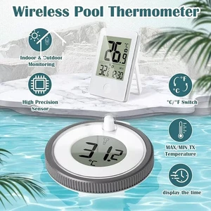 Termómetro inalámbrico para piscina digital agua temperatura flotante caliente Tu ↑ - Imagen 1 de 13