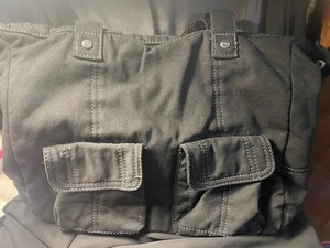 Thirty-One Black Cotton Shoulder Straps  Jeans Shoulder Messenger Cargo Bag - Bild 1 von 5