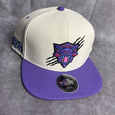 Black Panther Marvel Studios Hat White Purple Wakanda Lids Exclusive NEW - Image 1 of 4