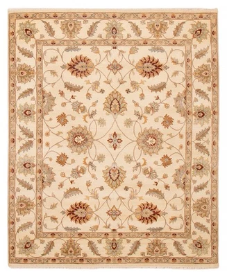 Traditional Hand-knotted Wool Oriental Carpet 6'5" x 7'10" Area Rug - Image 1 of 4