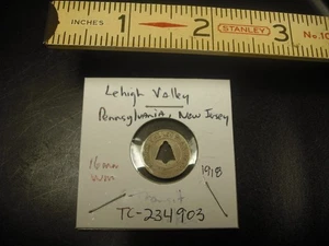 1918 Lehigh Valley PA-NJ Transit Medaille.  TC-234903 /PA15G - Bild 1 von 2