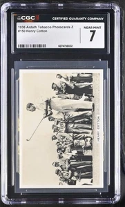 HENRY COTTON 1936 Ardath Photocards Z #150 GOLF CGC 7 NM - Picture 1 of 2