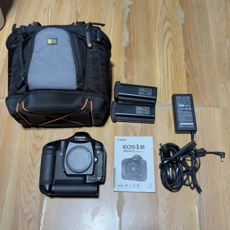 Cámara digital Canon EOS 1DS Mark II 16,7 MP SLR negra EF Japón + extras LIMPIA ⭐️ Foto 1 de 4