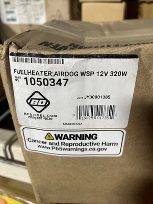 Kit Calentador de Combustible BD Diesel Flow-MaX 12V 320W AirDog I / II / II-4G WSP 1050347 Foto 1 de 3