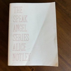 Rare Alice Notley The Speak Angel Series First Print SIGNED Fonograf Poetry - Picture 1 of 7