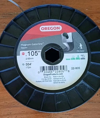 Oregon Magnum .105 Trimmer Line Heavy Duty, Square Weed, Partial Roll 350Ft - Image 1 of 3