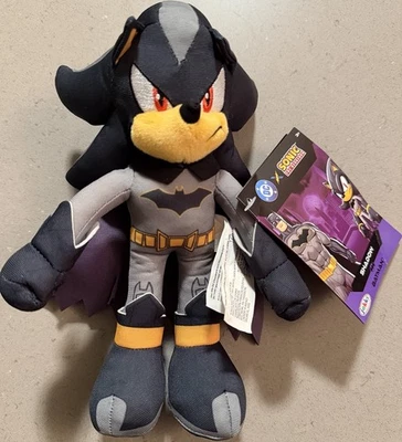 New Sonic the Hedgehog x DC Comics Shadow Batman 9" Plush Jakks Pacific - Image 1 of 2