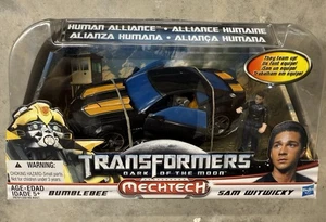 Transformers Dark of the Moon Black BUMBLEBEE+SAM Mechtech Human Alliance DOTM - Picture 1 of 3