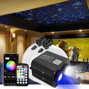 20W Dual-Head APP Twinkle RGBW Fiber Optic Lights, Sound Activated Fiber Opti... - Picture 1 of 9