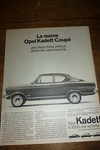 * ADVERTISING PUBBLICITA' OPEL KADETT COUPE' - 1965 - Picture 1 of 1