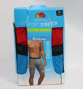 Calzoncillos boxer Fruit of the Loom cómodos de algodón elástico de spandex para hombre - medianos - Imagen 1 de 3