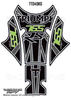 MOTOGRAFIX Triumph 765 RS Street Triple 2017 - 2022 Protezione vernice gel cuscinetto serbatoio moto