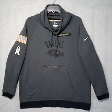 Nike Team Womens Ravens Salute to Service Sweatshirt L Gray Slouch Neck Military