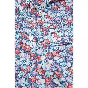 Engineered Garments Popover BD Shirt NAVY/RED/LIGHT BLUE FLORAL XS $220 - Picture 1 of 7