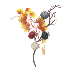 Thanksgiving Flower Arrangement Autumn Halloween Artificial Pumpkin And Maple - Picture 1 of 12