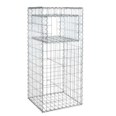 Gabione Gabionen Säule 50x50x120 cm Pfosten eckig Steinkorb Mauer Draht Gitter - Bild 1 von 4