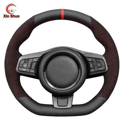 Alcantara Leather Car Steering Wheel Cover for Jaguar F-Type (X152) 2013-2020 - Image 1 of 4