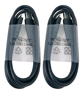 2 Pieces 4Ft. 120cm SuperSpeed USB 3.0 A Male to Micro B Male Cable STEB400 - Picture 1 of 3