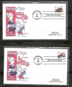 US Scott # 3638-3641 Antique Toys FDC. Artmaster Cachet. - Picture 1 of 2