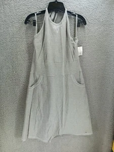 Tommy Hilfiger Damen-Neckholder-Top graues Kleid weiche Jersey-Taschen Gr. XL - Bild 1 von 9