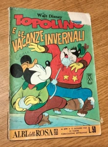 ALBI DELLA ROSA # 579 -TOPOLINO E LE VACANZE INVERNALI-1965-BUONO CON BOLLINO - Picture 1 of 2