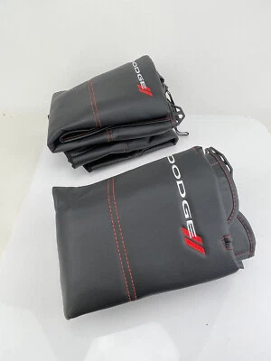 New Dodge Licensed  Leatherette Seat Cover 4 Attitude Charger Avenger Caliber - Image 1 of 4