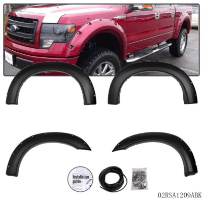 Fit For 1999-2007 Ford F250 F350 Super Duty Rivet Pocket Style Fender Flares USA Foto 1 de 4