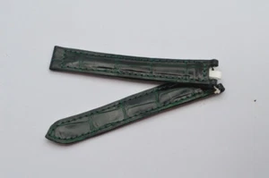 CARTIER PASHA LEDER ARMBAND 18MM FALTSCHLIESSE 16MM NEU 18-16 GRÜN 3 NEU - Bild 1 von 2