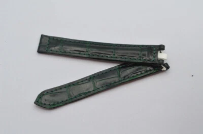 Pulsera Cartier Pasha Cuero 18MM Cierre Plegable 16MM Nueva 18-16 Verde 3 Nueva Foto 1 de 2