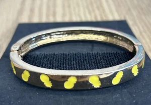 Crown & Ivy Bangle Bracelet. Gold With Yellow Pineapples. New Never Worn.  - Picture 1 of 4